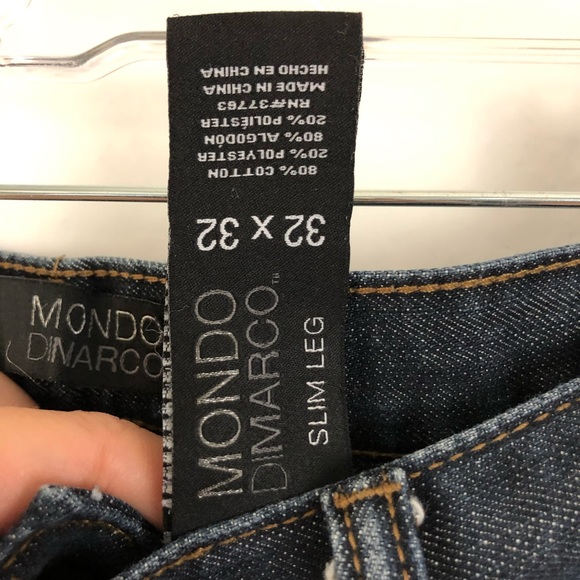 SALE 2/$20 Mondo Dimarco Slim Leg Jeans Size 32x32 - Picture 6 of 8